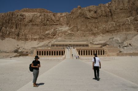 Unser erstes Ziel der Hatschepsut Tempel.