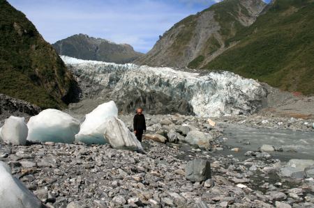 Riesige, losgelÃ¶ste Eisbrocken haben Ihren Weg ins Tal gefunden