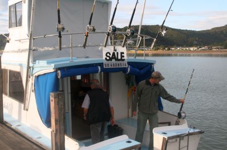 Das ist das Schiff von Klaus (der auch das leckere Brot backt)